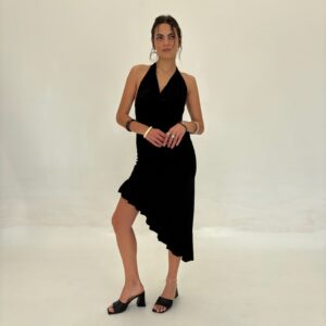 VESTIDO LARGO VOLADOS