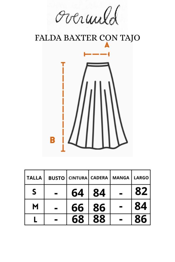 POLLERA BAXTER CON TAJO - Imagen 7