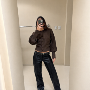 PANTALON ECOCUERO RECTO
