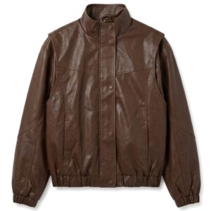 CAMPERA BOMBER CUERINA